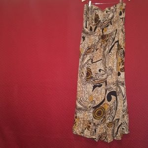 Floral strapless dress